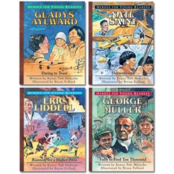 HEROES FOR YOUNG READERS<BR>4-book Gift Set (Books 1-4)